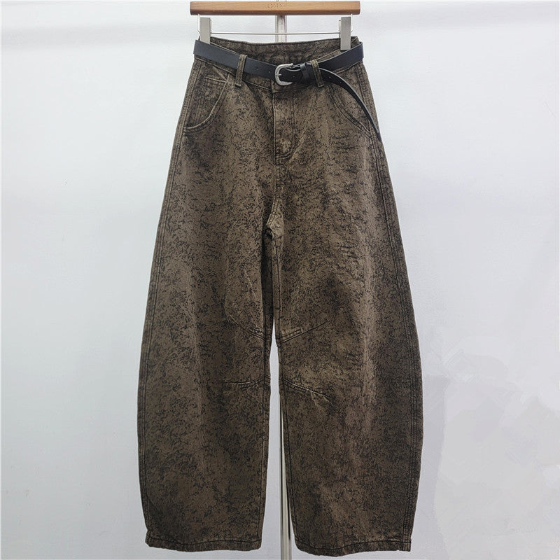 Retro Jacquard-Hose hohem Bund