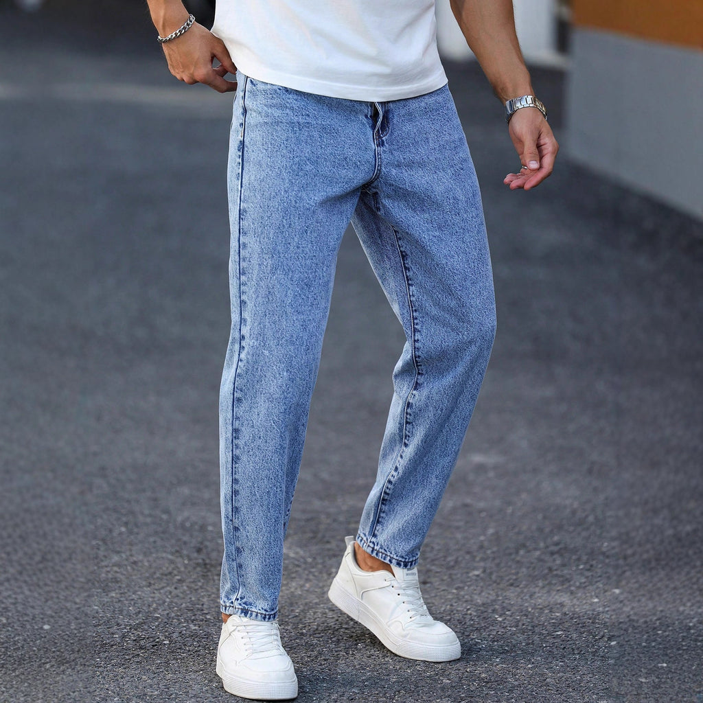 Hellblaue Skinny Jeans