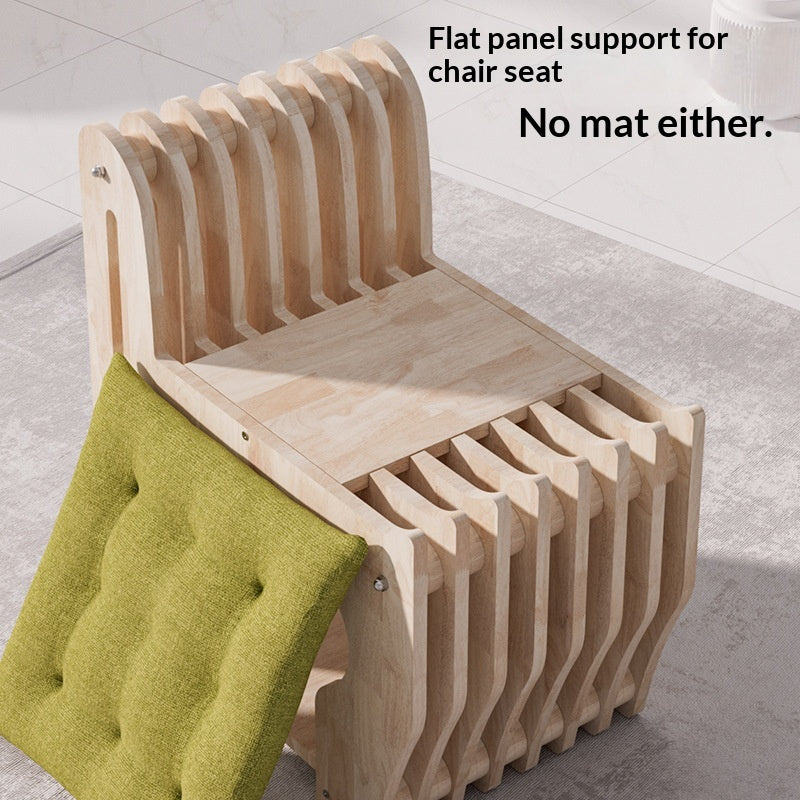 Stuhl-Katzenbett aus Holz