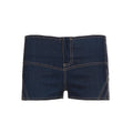 Slim-Fit Denim-Style Shorts mit Schleife – Ansicht 2