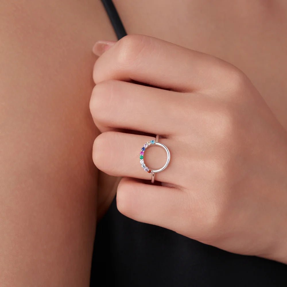 Kupferring mit Zirkonia und unregelmässiger Form – Bild 1 | LuxeStyle