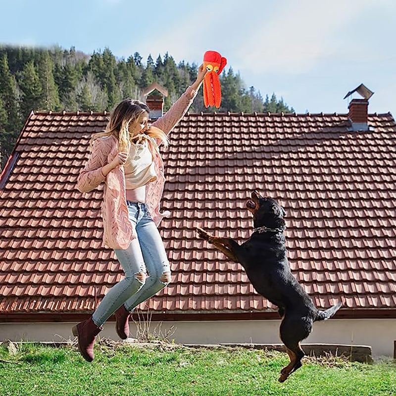 Oktopus Plüsch-Hundespielzeug