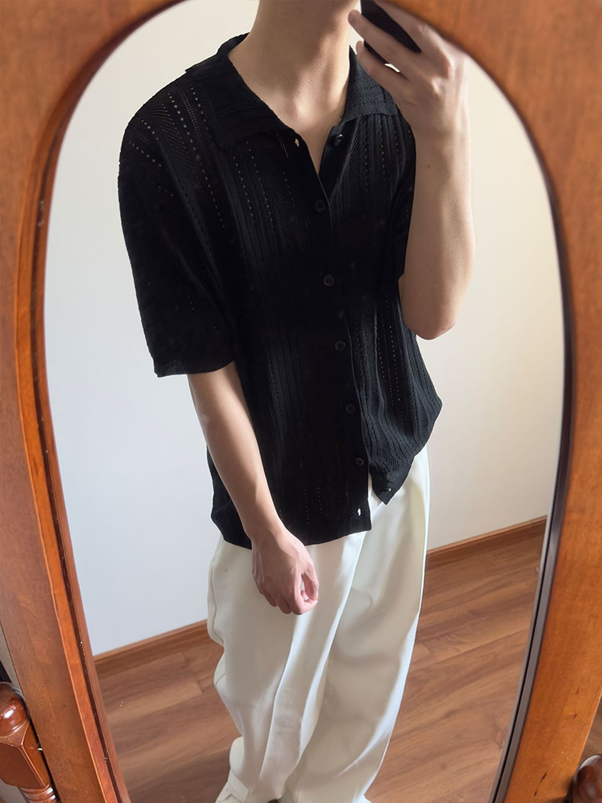 Vintage Strickpullover mit Reverskragen für Herren – Bild 4 | LuxeStyle