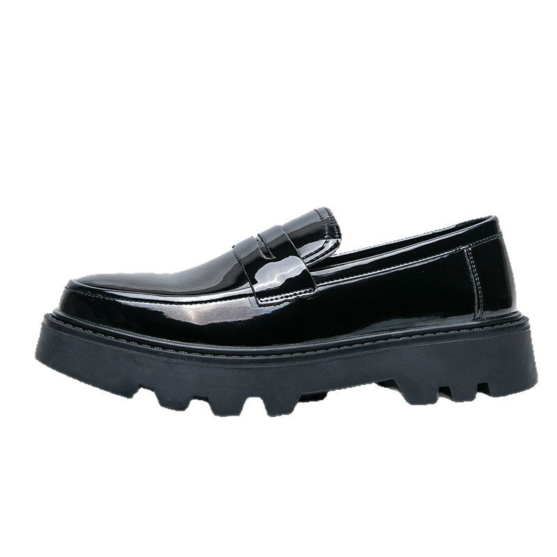 Slipper-Loafer aus Mikrofaser, Schwarz Glänzend | LuxeStyle