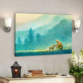 Jesus und das Lamm Leinwand