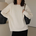 Strickpullover Rundhals Loose-Fit