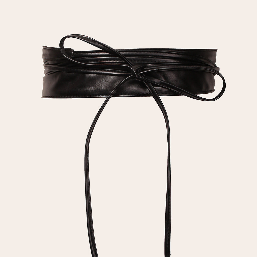Weitbandiger Damen-Belt aus Kunstleder mit Kordelspitze – Bild 12 | LuxeStyle
