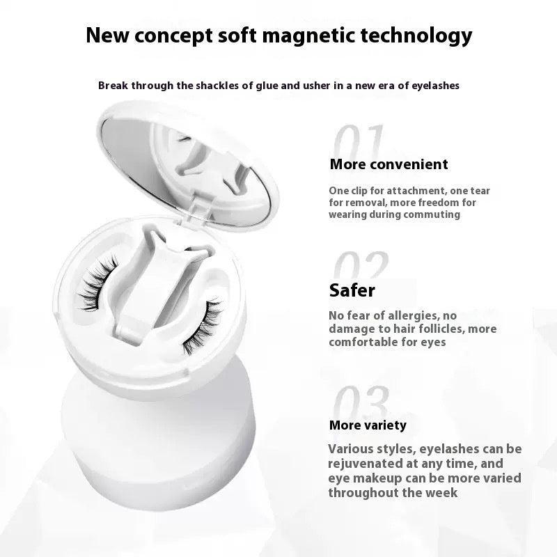 Natürliche magnetische Wimpern langlebig