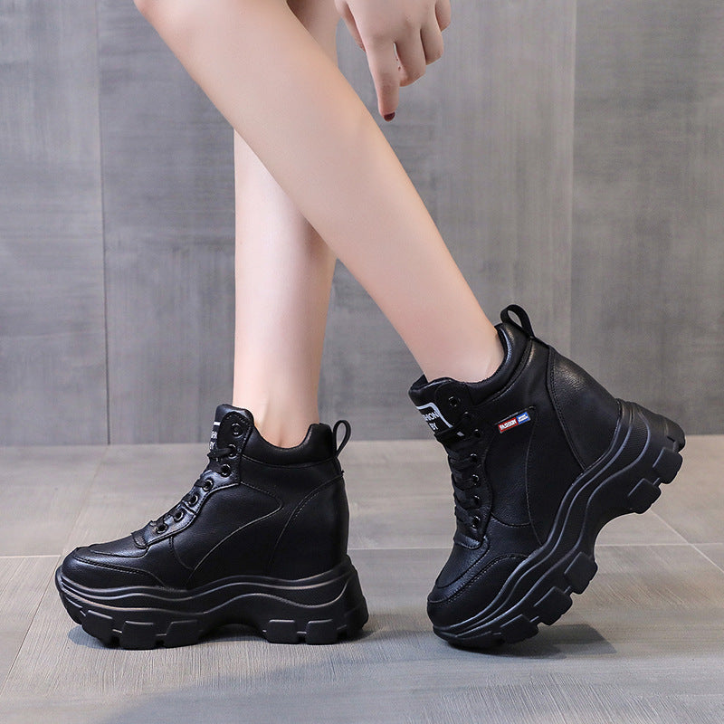 High Heel Plateau Casual Sneakers für Damen