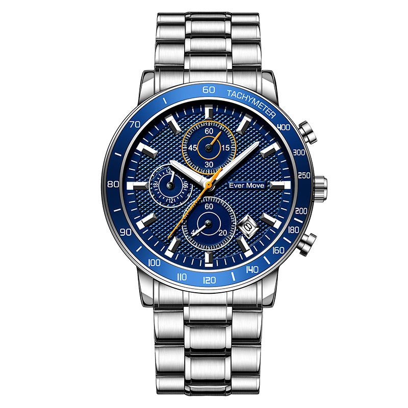 Wasserdichte Leucht-Armbanduhr aus Stahl