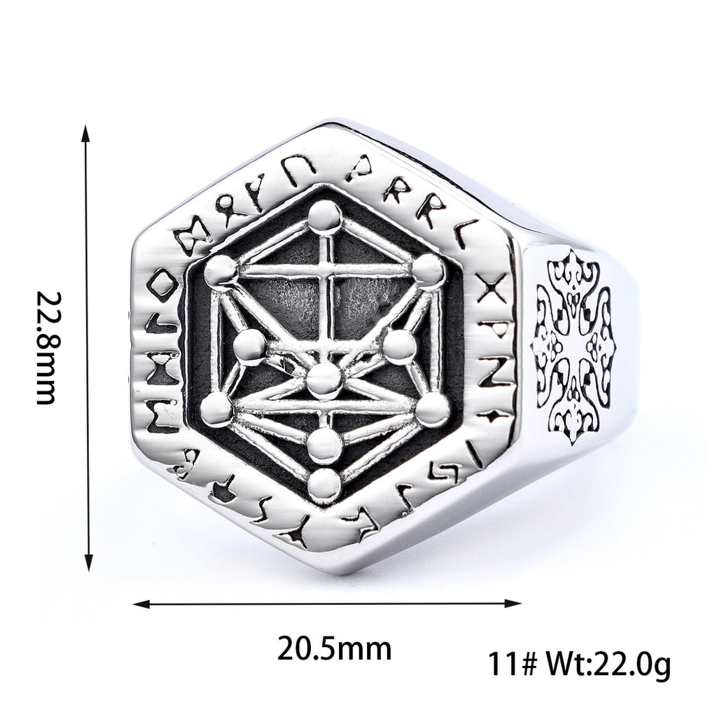Viking Edelstahl Herren Ring