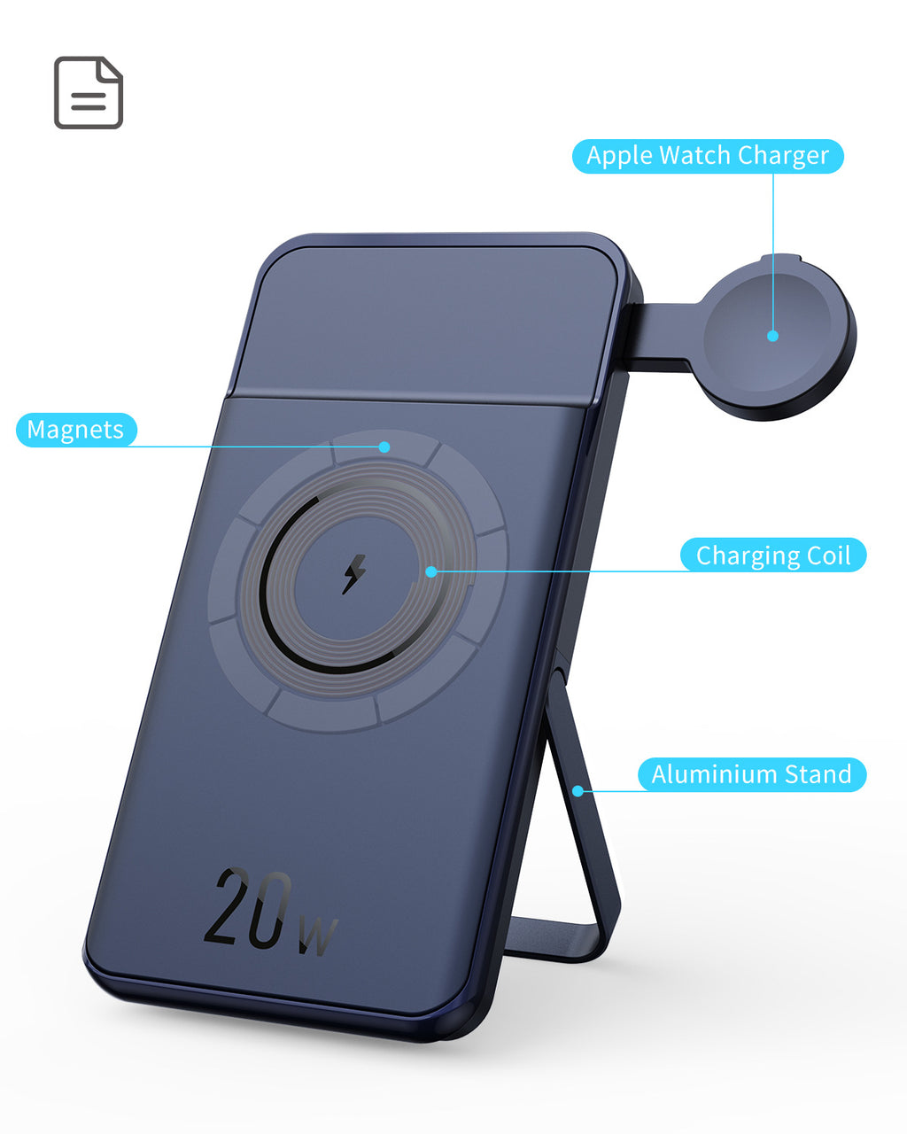 Magnetische 3-in-1 Wireless Powerbank