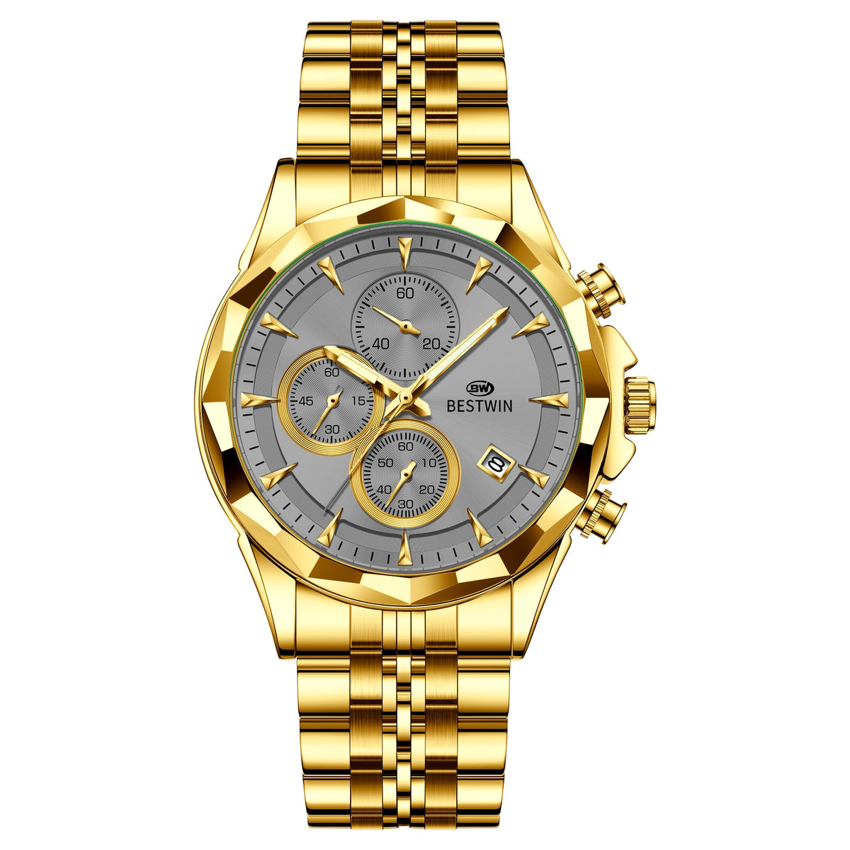 Personalisierte leuchtende Sechs-Hand-Uhr für Herren – Bild 3 | LuxeStyle