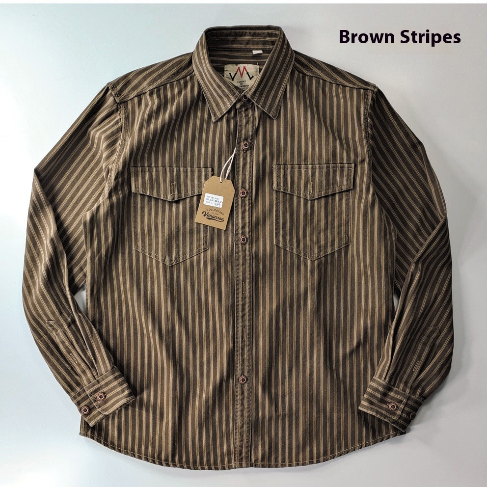 Vintage Langarmhemd für Herren – Bild 4 | LuxeStyle