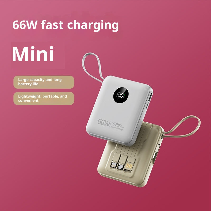 Powerbank 10000 mAh mit integriertem Kabel