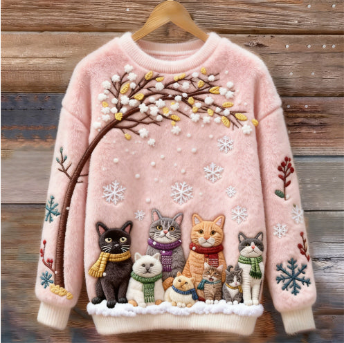 Weihnachts-Sweatshirt mit Digitalprint