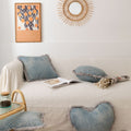Kissenbezug mit Fransen und Jacquardmuster | LuxeStyle