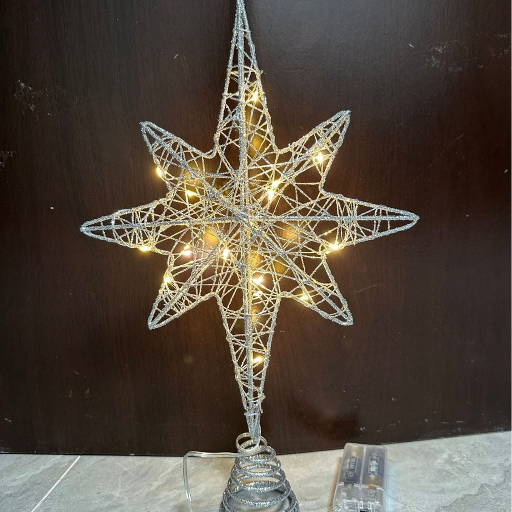 Explosionsstern für Weihnachtsbaum, gegossenes Eisen, 20 × 30 cm, 20 | LuxeStyle