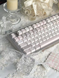 Personalisierbare Tastenkappen in Pink-Braun