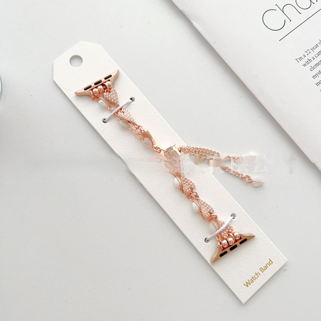 Love Bracelet Uhrenarmband mit Perlenkette – Ansicht 7