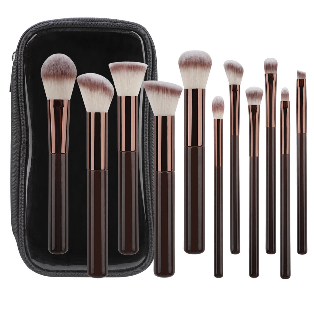 Makeup-Pinselset aus synthetischen Fasern – 11 Stück – Bild 4 | LuxeStyle