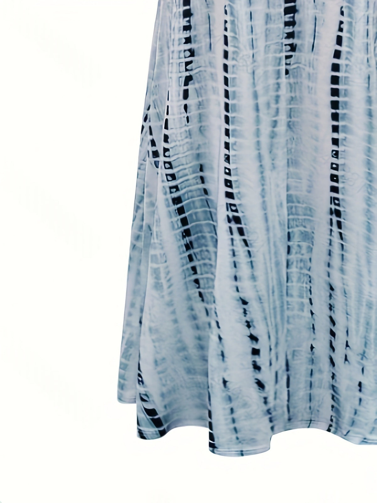 Damen V-Ausschnitt Swing-Kleid mit Print-Trägern | LuxeStyle
