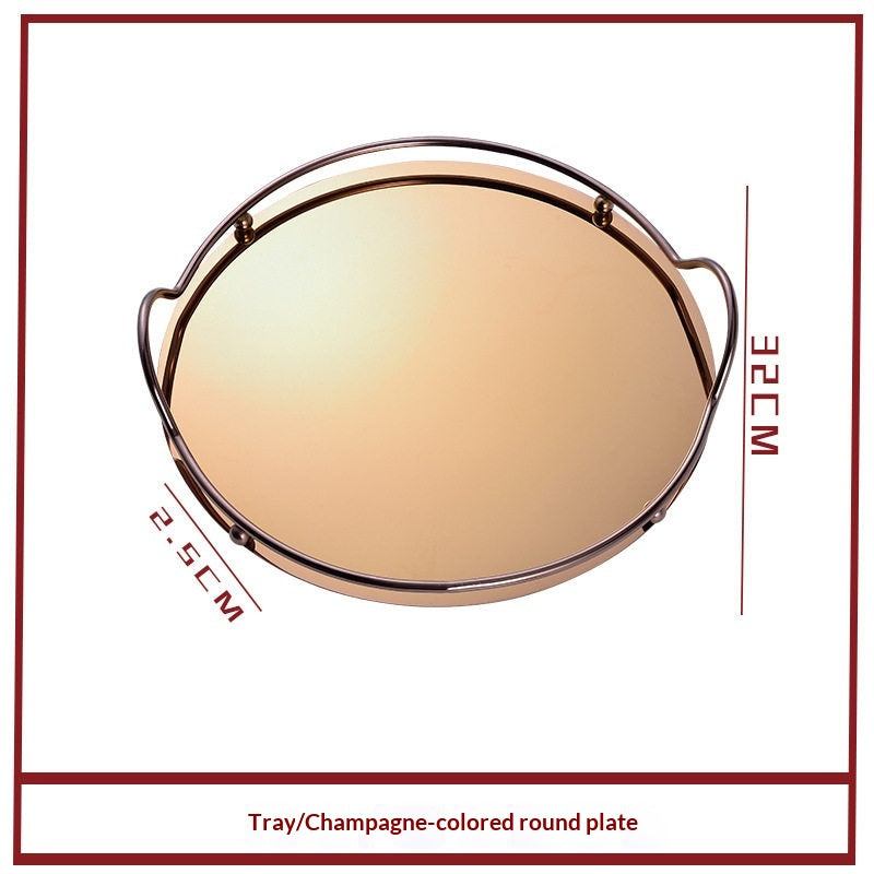 Edelstahl-Serviertablett Gold/Silber | LuxeStyle
