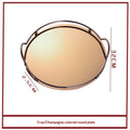 Edelstahl-Serviertablett Gold/Silber | LuxeStyle