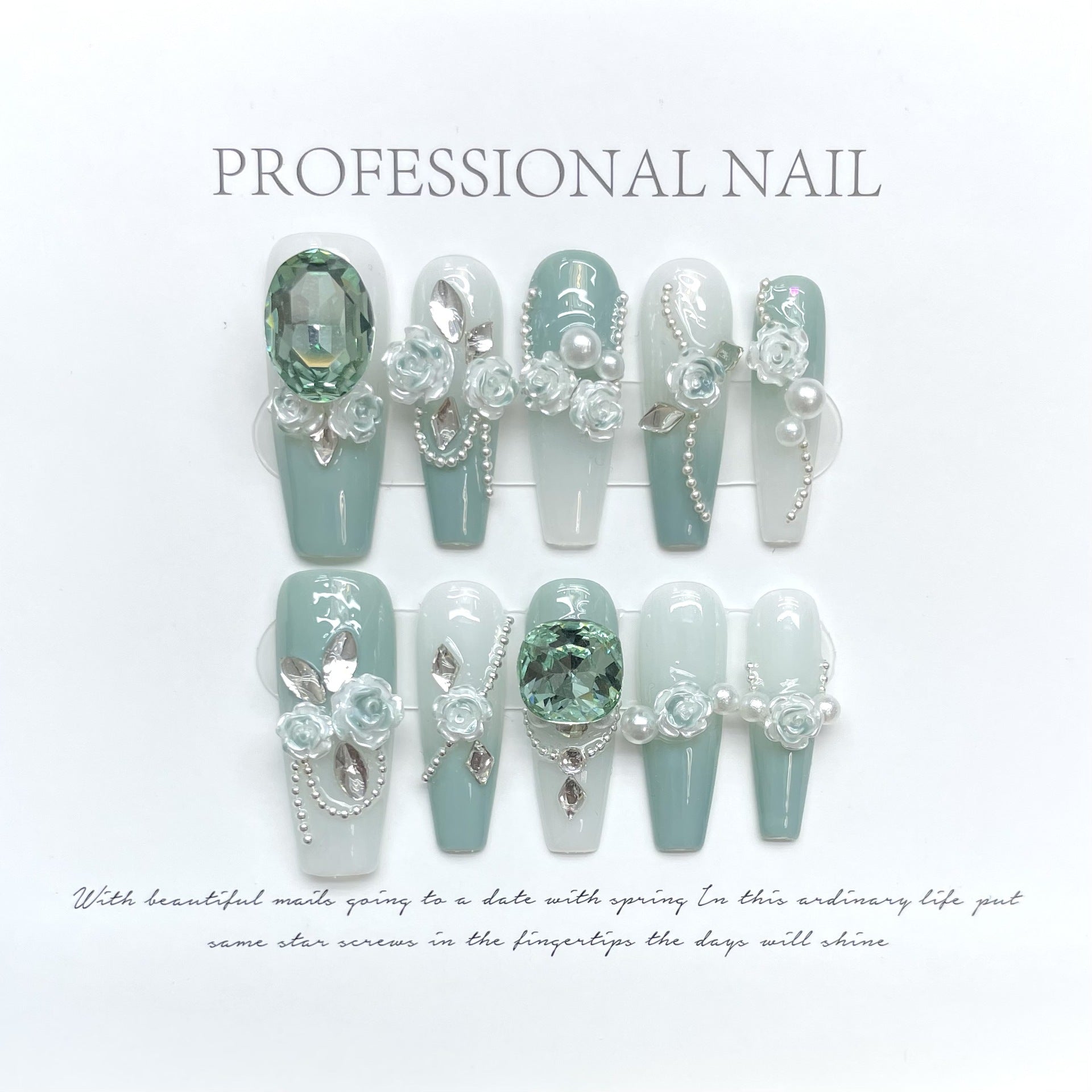 Kamellien-Nageldesign mit Farbverlauf