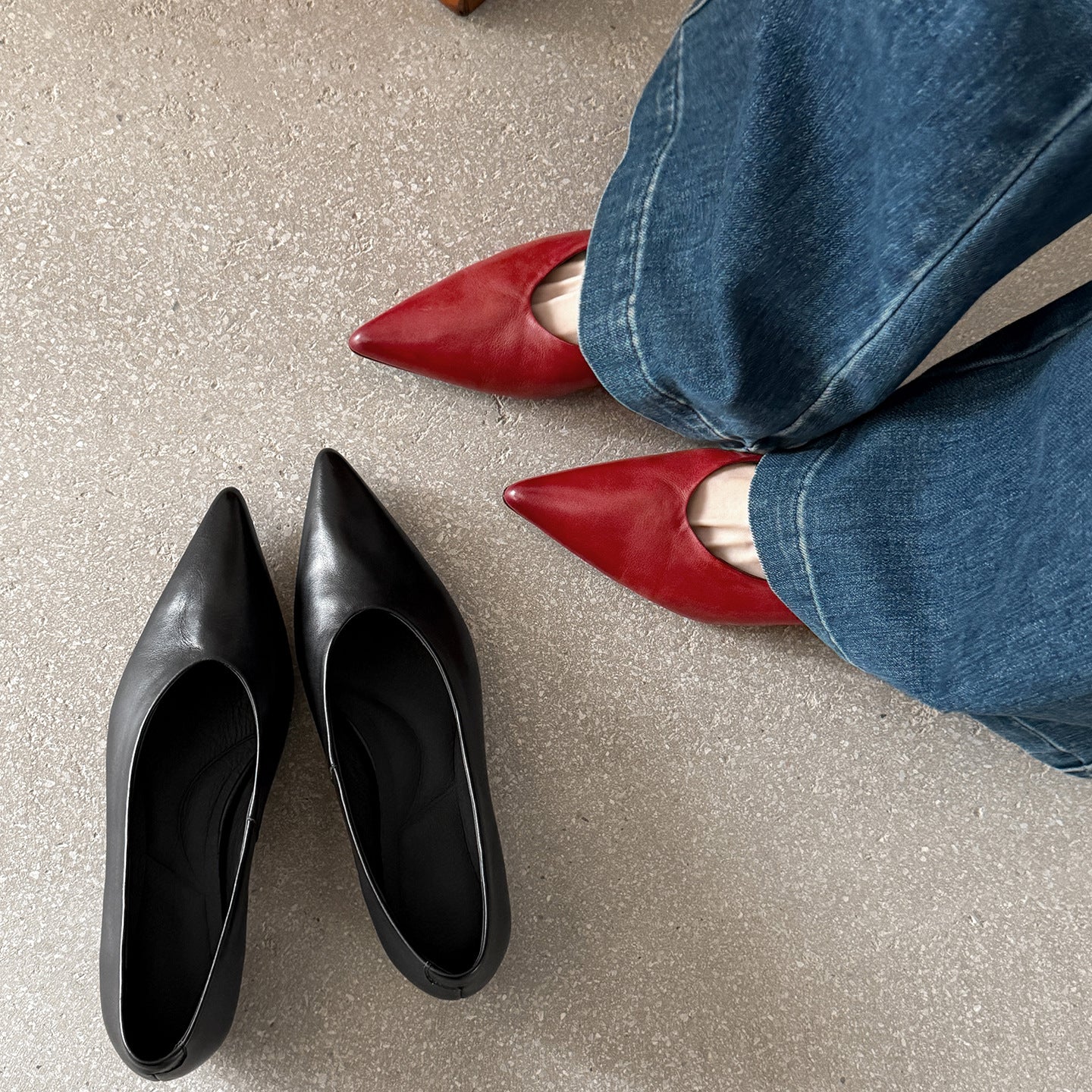 Cowhide-Minimalist-Vielseitige Schuhe