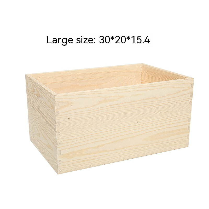 Holz-Aufbewahrungsbox im Retro-Stil
