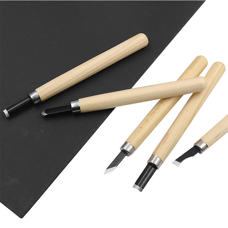 Holzschnitz-Set aus Manganstahl, 12-teilig – Bild 6 | LuxeStyle