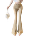 High-Rise Denim Jeans mit leicht ausgestelltem Bein