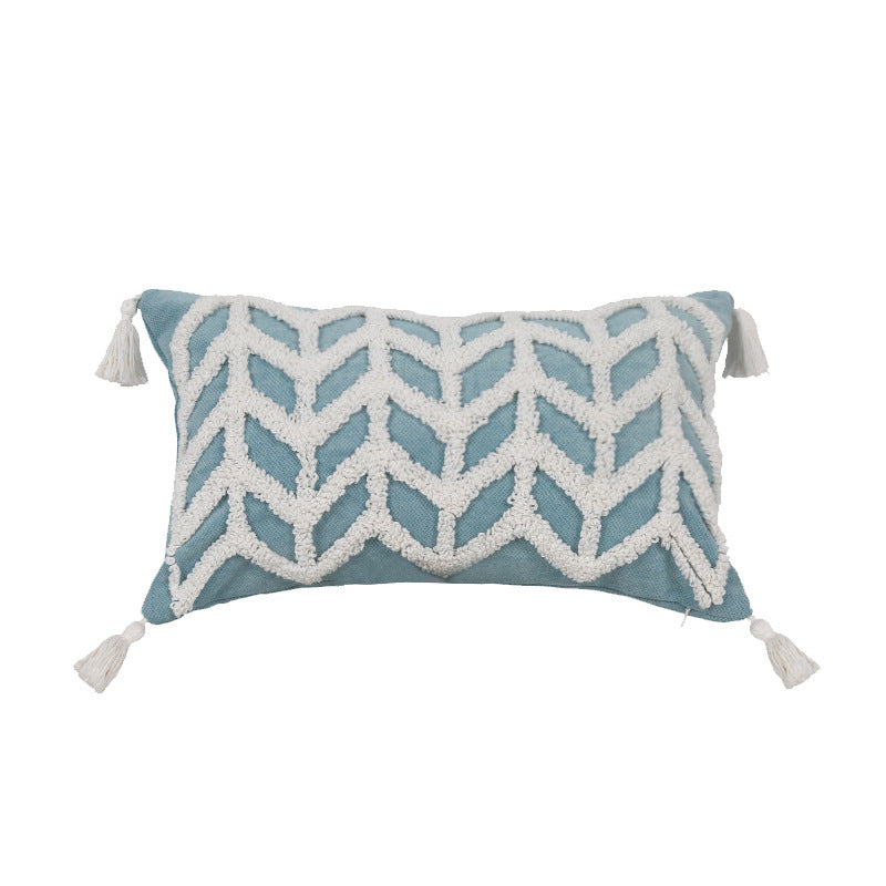 Geometrisches Kissen mit Quasten – Bild 4 | LuxeStyle