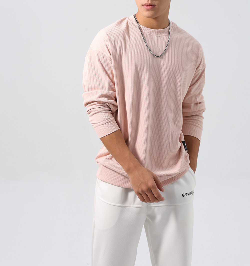 Gestreifter Jacquard-Hoodie mit entspannter Passform – Bild 7 | LuxeStyle