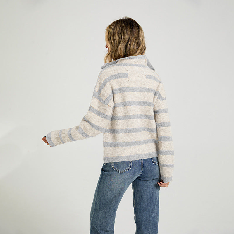Strick-Cardigan im Color-Blocking-Design