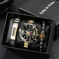 Quarz-Armbanduhr mit Weltzeit-Display | LuxeStyle