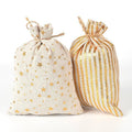 Weihnachts-Geschenkbeutel-Set mit Sternen – Bild 3 | LuxeStyle