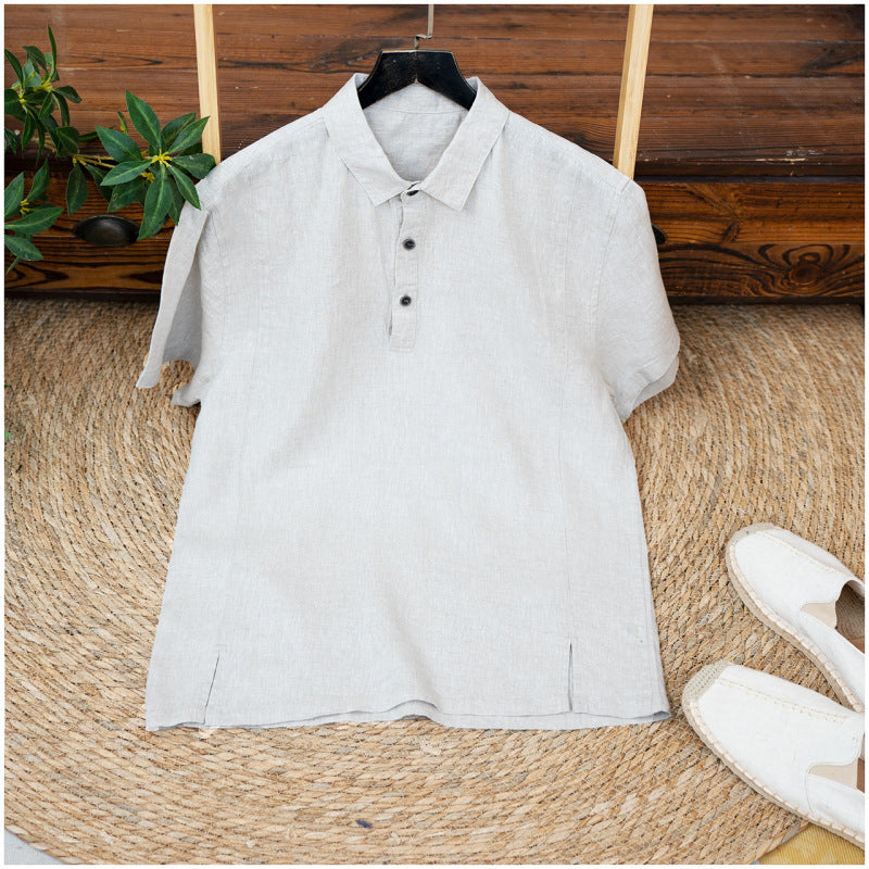 Leichter Sommer-Shirt aus Leinen