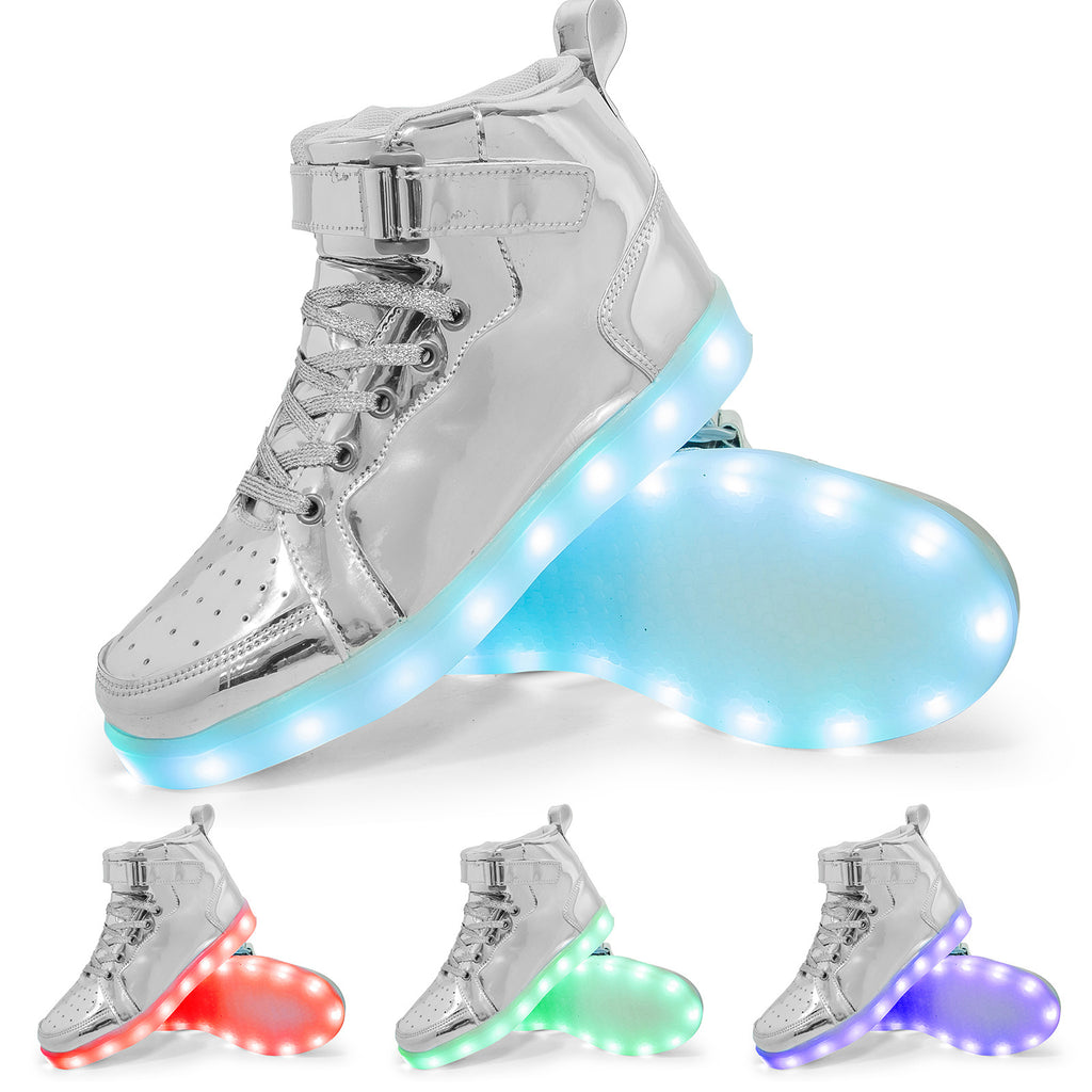 LED-High-Top-Sneaker mit Licht