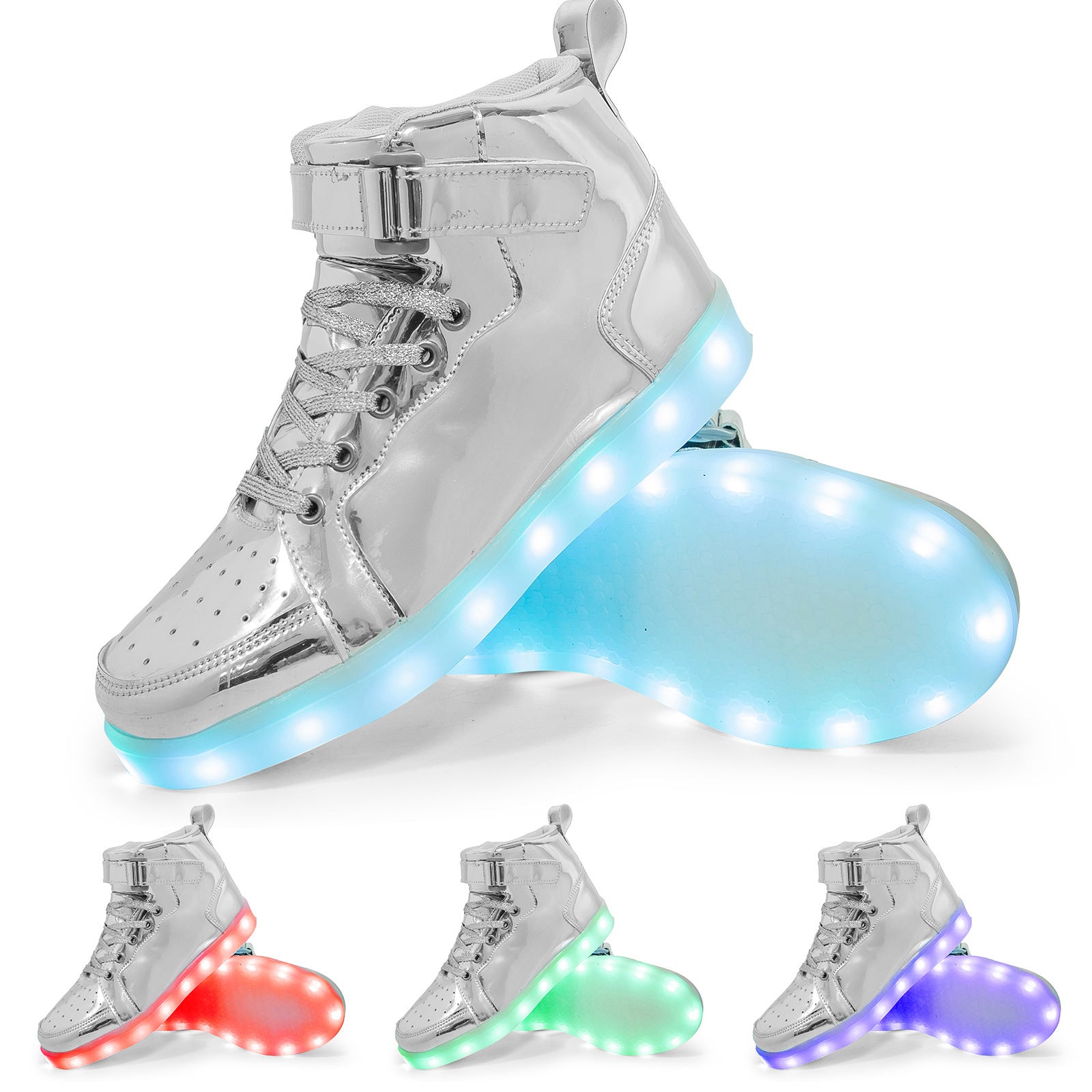 LED-High-Top-Sneaker mit Licht