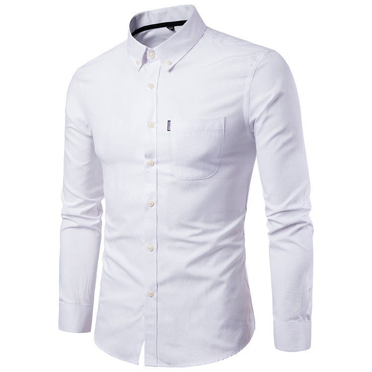 Slim-Fit Langarmhemd für Herren