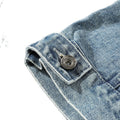 Ärmellose Jeansjacke mit Stehkragen für Herren