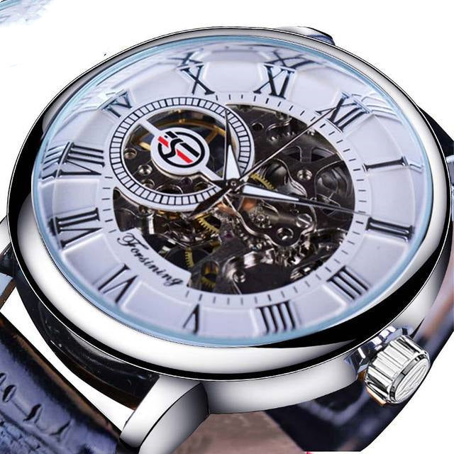 Mechanische Herrenuhr mit Skelett-Zifferblatt – Bild 2 | LuxeStyle