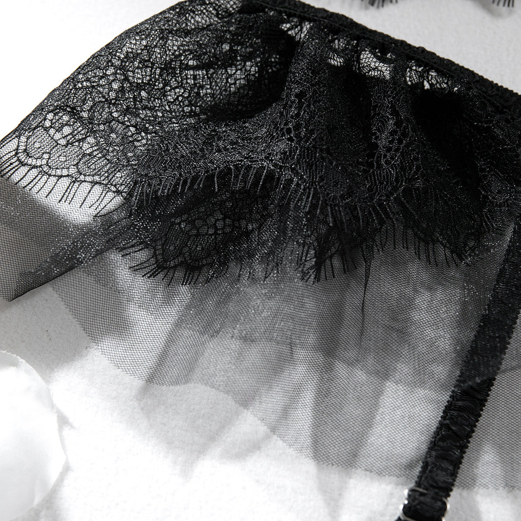 Spitzen-Dessous-Set mit Push-up und Strass – Bild 16 | LuxeStyle