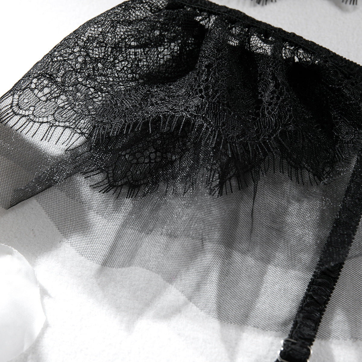 Spitzen-Dessous-Set mit Push-up und Strass – Bild 16 | LuxeStyle