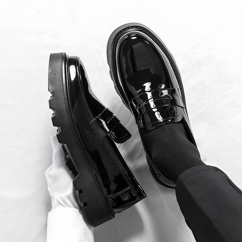 Slipper-Loafer aus Mikrofaser, Schwarz Glänzend – Bild 4 | LuxeStyle