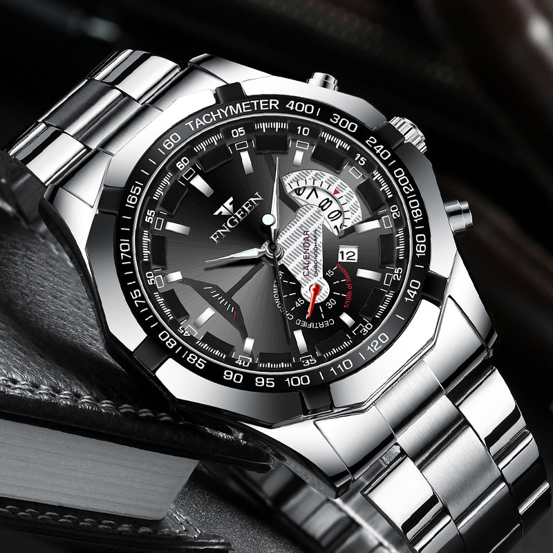 Herren Business-Uhr mit Leuchtanzeige und Kalender – Bild 12 | LuxeStyle