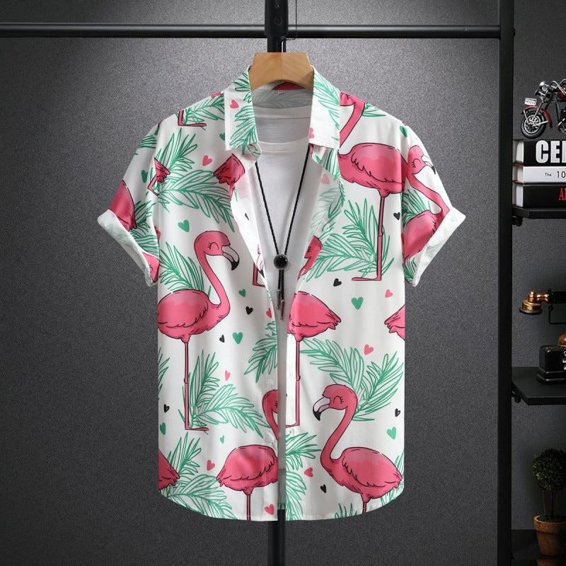 Herren Sommerhemd mit Print – Bild 1 | LuxeStyle