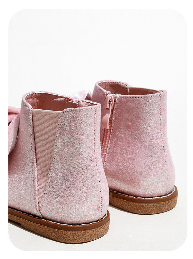 Kurze Mädchenstiefel mit Reissverschluss – Bild 3 | LuxeStyle